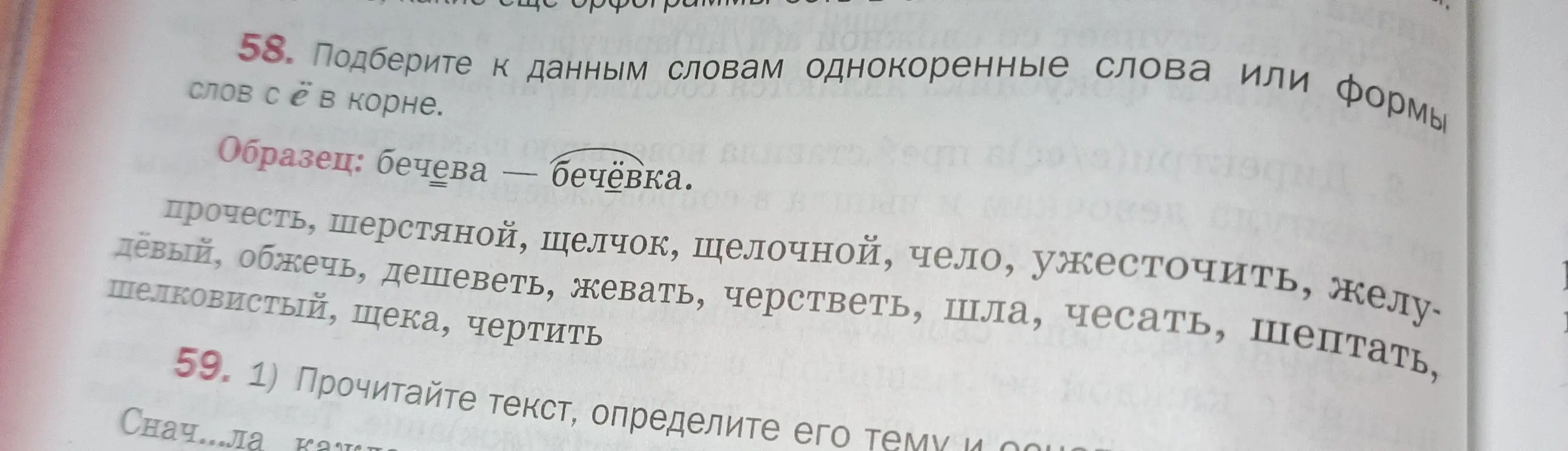 Подбери к слову шерстяной однокоренное слово или формы слов с ё в корне