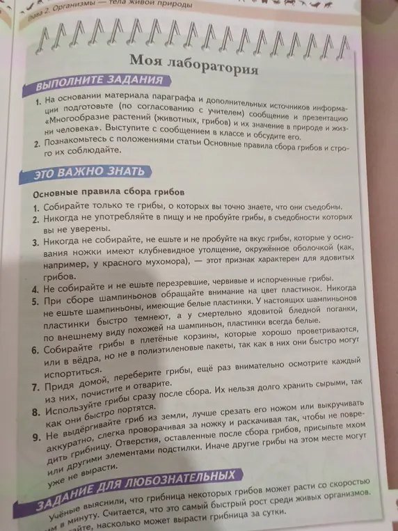 Можешь ли ты рассказать, как выполнить первое задание из раздела 'Выполните задания'?