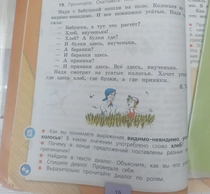 Как ты понимаешь выражения 'видимо-невидимо, усатые колосья'?