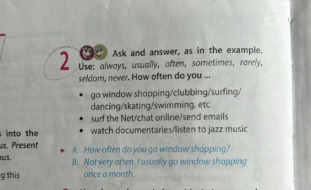 Ты просишь составить диалог по примеру: 'How often do you surf the Net?'