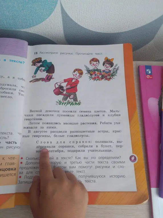 Сколько частей в тексте?