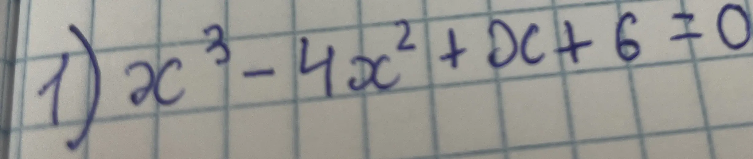 Можешь решить уравнение x³-4x²+x+6≠0?