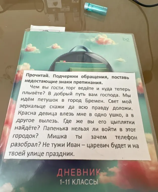 Подчеркни обращения, поставь недостающие знаки препинания в тексте