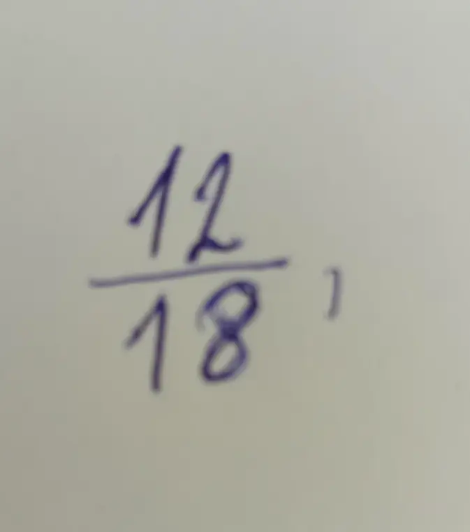 Как сократить дробь 12/18?