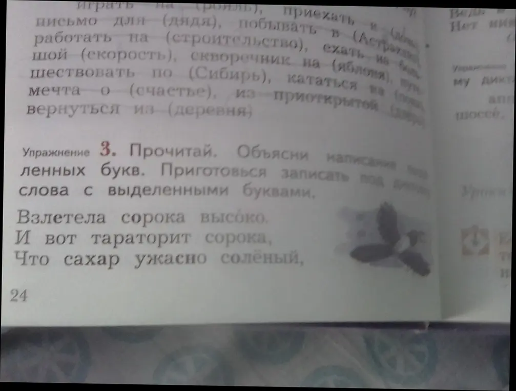 Объясни написание слов с выделенными буквами в упражнении 3