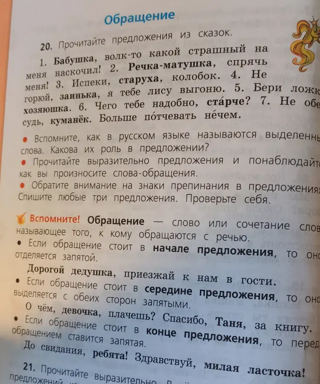 Ты просишь объяснить, как называются выделенные слова и списать три предложения из упражнения.