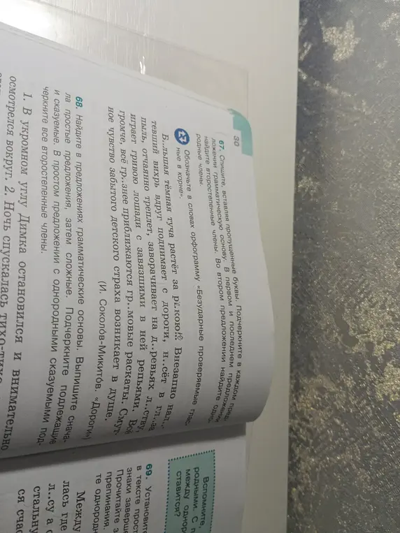 Помоги мне найти в предложениях грамматические основы и выписать сначала простые предложения, затем сложные
