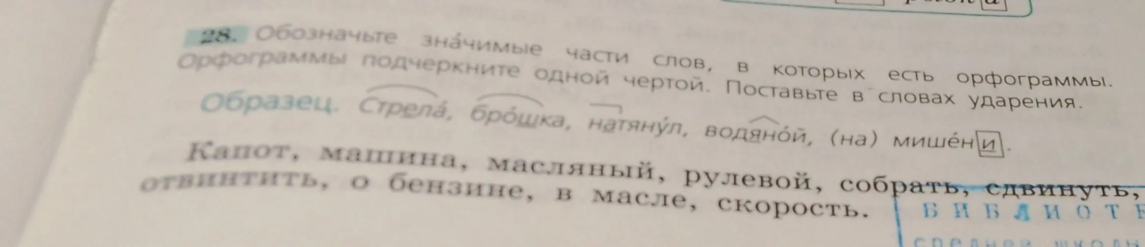 Ты просишь найти значимые части слова, в которых есть орфограммы, подчеркнуть их и поставить в словах ударения.