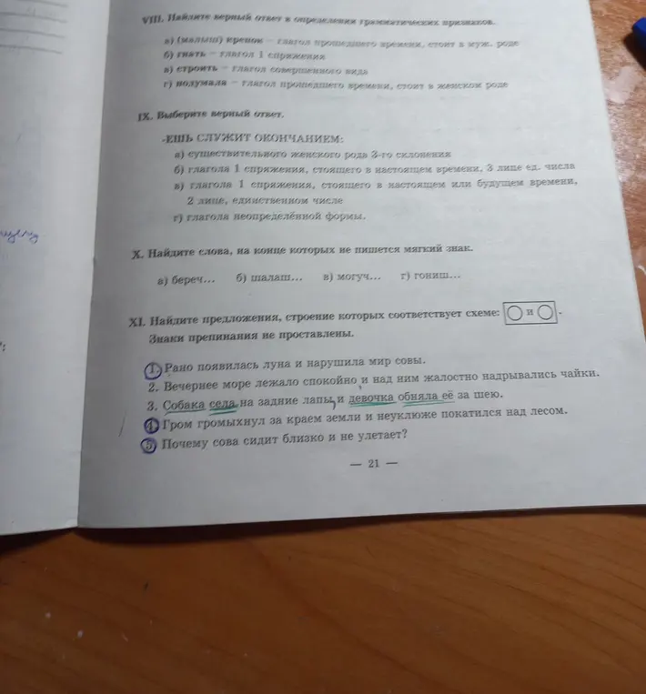 Можешь помочь с выполнением заданий VIII, IX, X, XI по русскому языку?