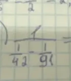 Вычисли значение выражения $\frac{1}{\frac{1}{42} - \frac{1}{91}}$