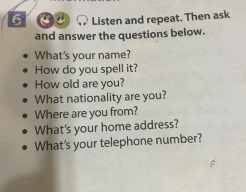 Можешь ли ты помочь мне ответить на вопросы: What's your name?