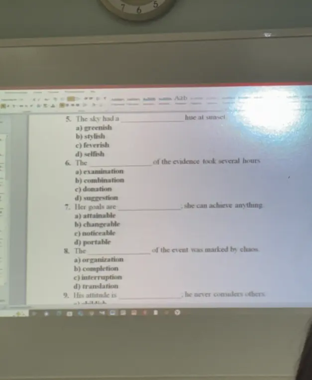 Помоги выбрать правильный вариант ответа в заданиях по английскому языку, начиная с номера 5