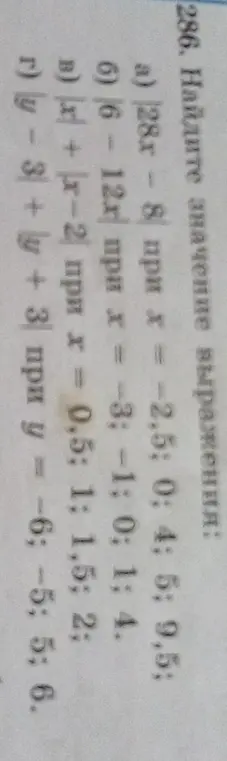 Найди значение выражения 28x - 8 при х = -2,5