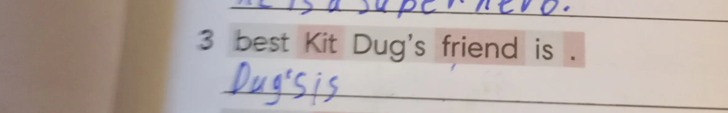 Ты просишь меня составить предложение: 'best Kit Dug's friend is'