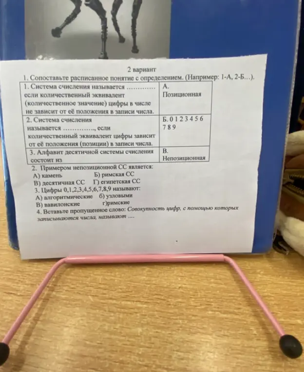Сопоставь расписанное понятие с определением в задании про системы счисления.