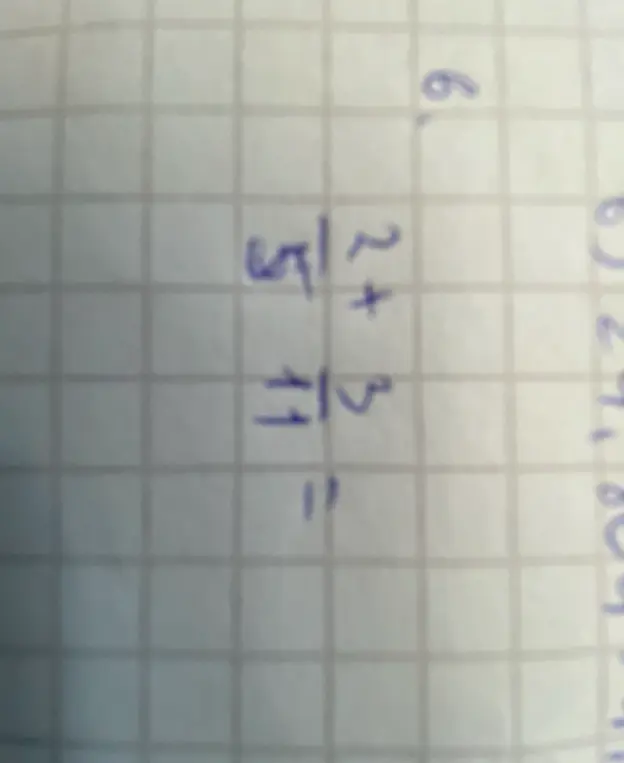 Вычисли, чему равна сумма $2\frac{5}{11} + 3\frac{5}{11}$