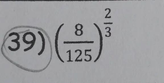 Ты просишь вычислить выражение  $(\frac{8}{125})^{\frac{2}{3}}$
