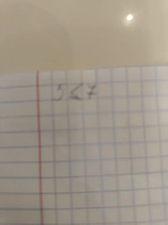 Объясни, почему 5 < 7