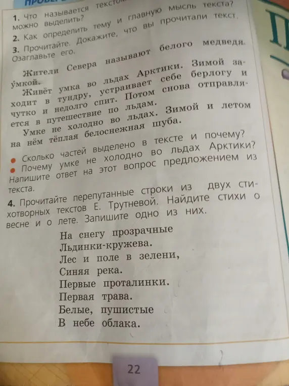 Ты просишь ответить на вопросы к тексту про белого медведя Умку.