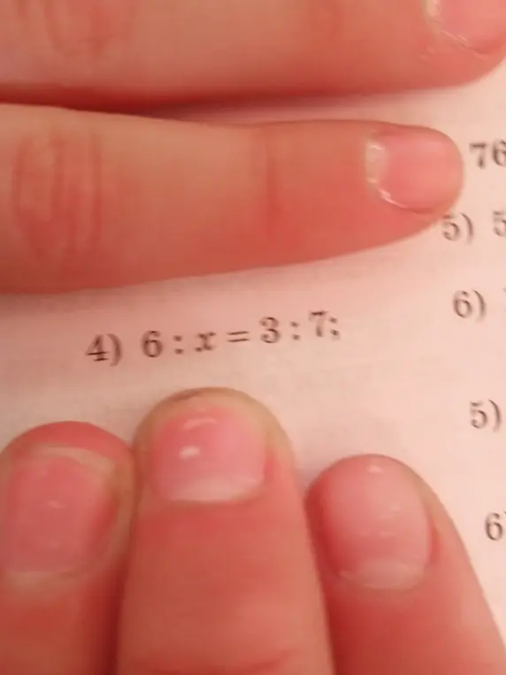 Реши пропорцию 6:x=3:7