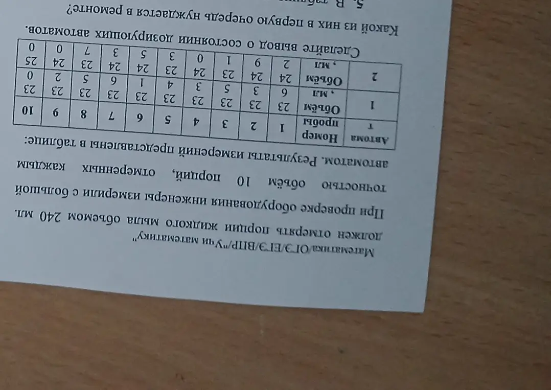 Можешь ли ты сделать вывод о состоянии дозирующих автоматов?