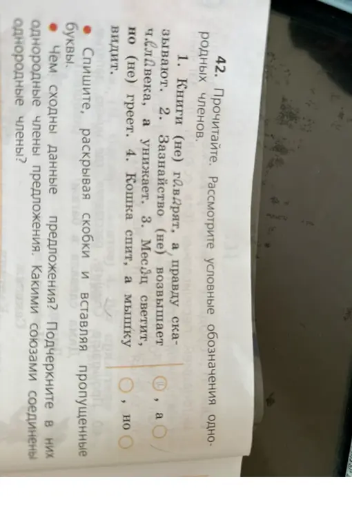 Выполни упражнение: спиши, раскрывая скобки и вставляя пропущенные буквы