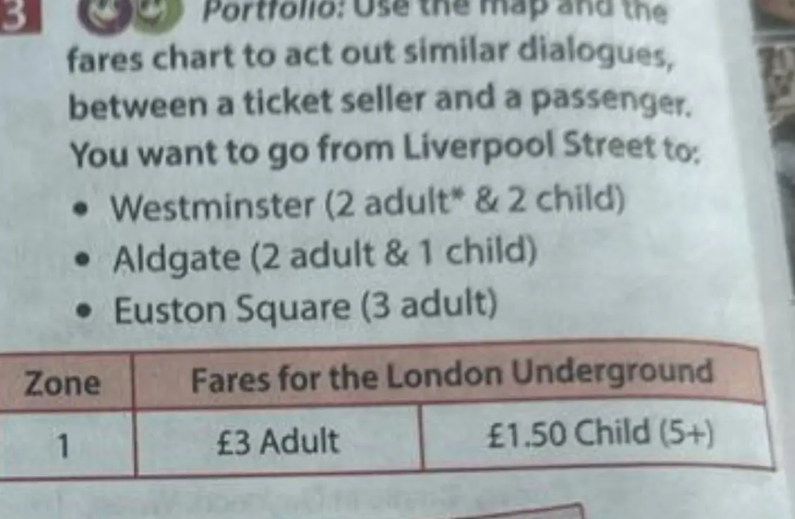 Ты хочешь узнать стоимость билетов до Westminster, Aldgate и Euston Square