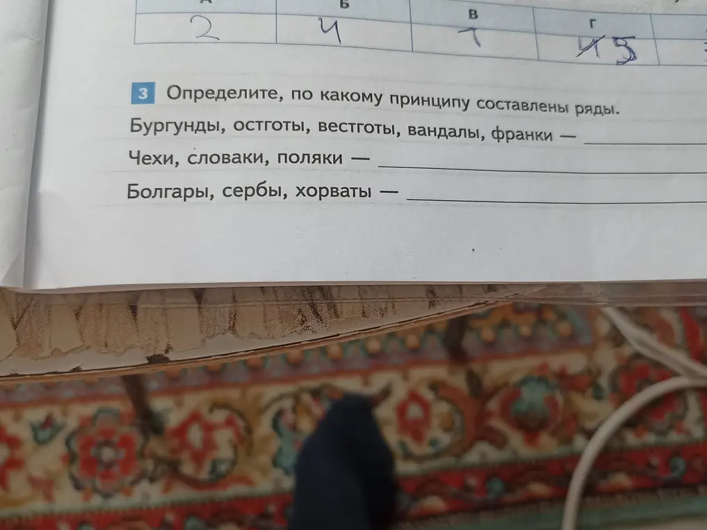 Определи, по какому принципу составлены ряды: Бургунды, остготы, вестготы, вандалы, франки