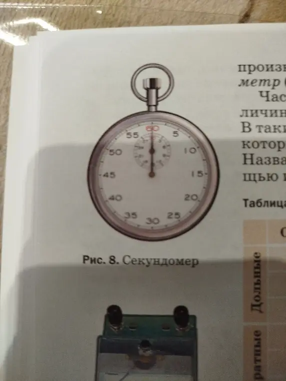 Объясни, какая цена деления шкалы секундомера