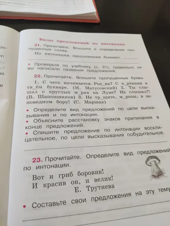 Выполни задание: Впиши пропущенные буквы в тексте "С чего начинается Род_на?"