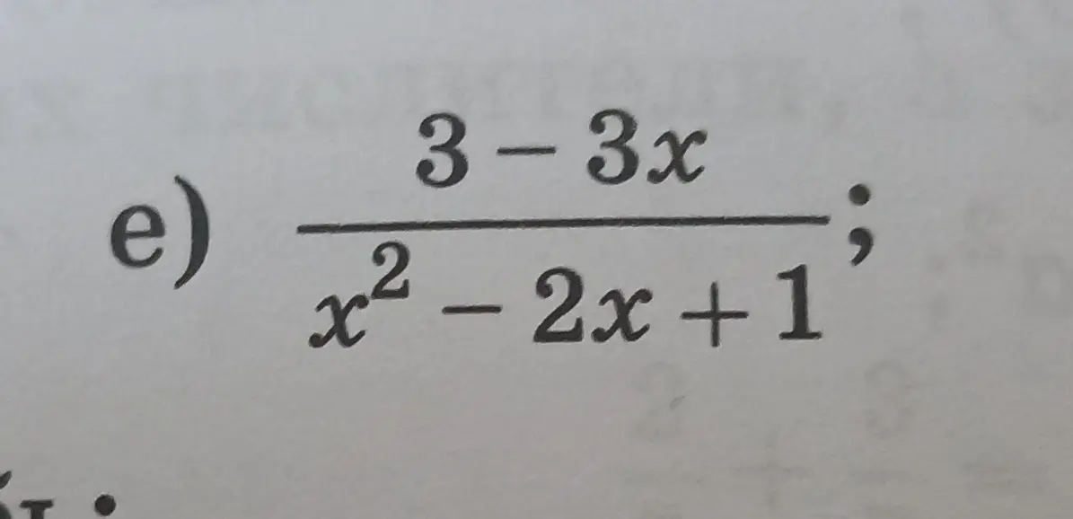 Можешь сократить дробь (3-3x) / (x²-2x+1)?