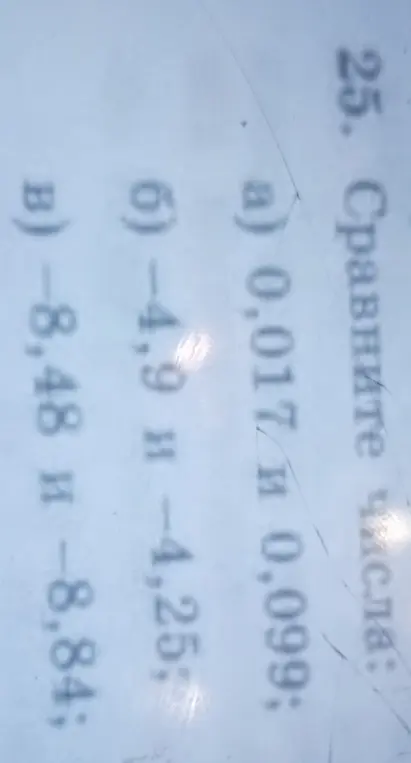Можешь ли ты помочь мне сравнить числа: 0,017 и 0,099