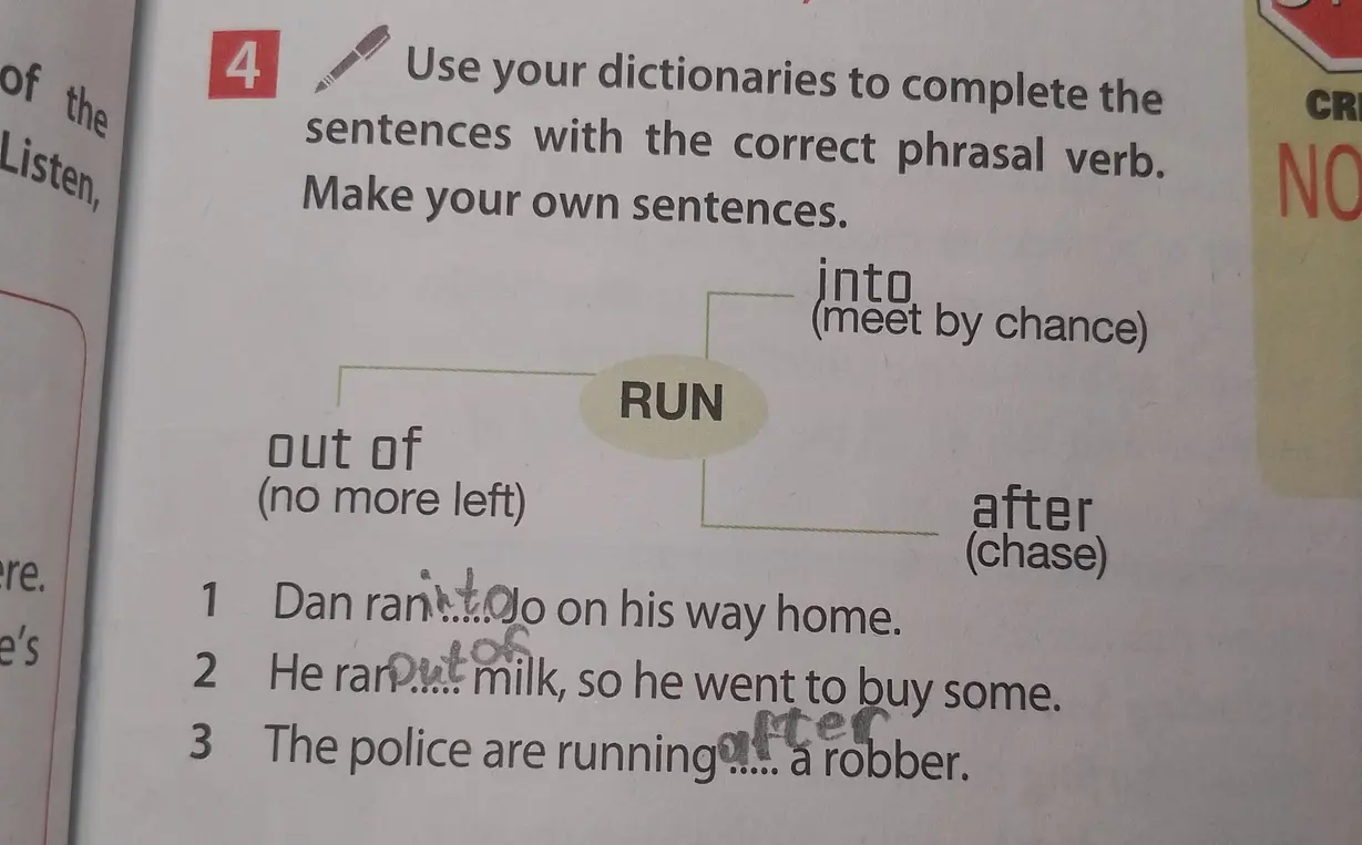 Ты можешь помочь мне составить предложения с фразовым глаголом run?
