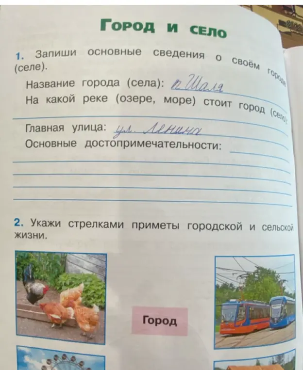Ты просишь рассказать, как выполнить задания про город и село
