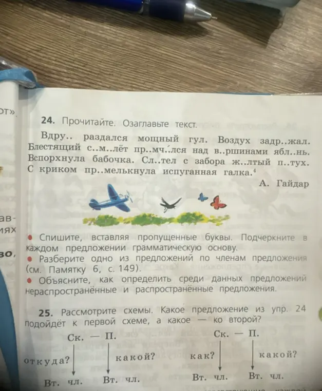 Объясни, как выполнить упражнения 24 и 25