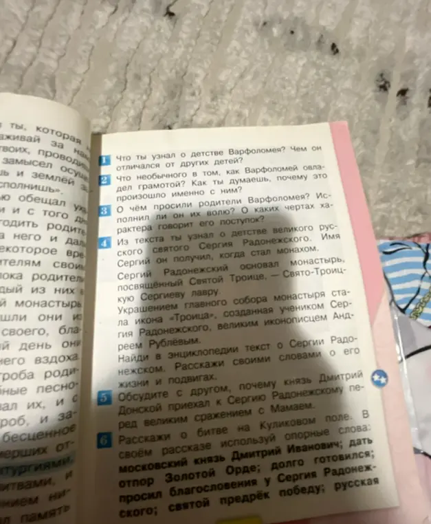 Что ты узнал о детстве Варфоломея? Чем он отличался от других детей?