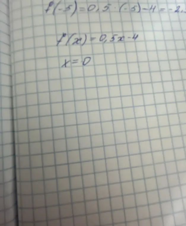 Помоги мне решить уравнение 0,5x - 4 = 0