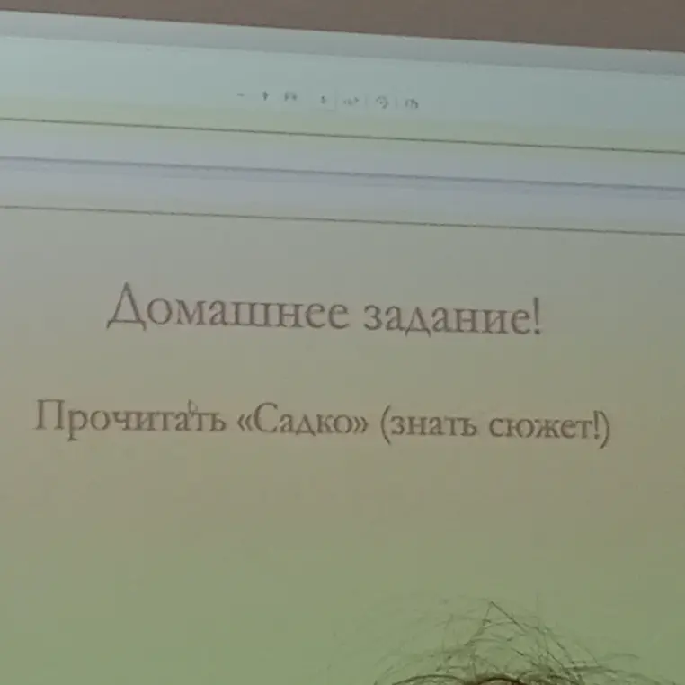 Ты просишь рассказать, в чём заключается домашнее задание: прочитать «Садко» и знать сюжет
