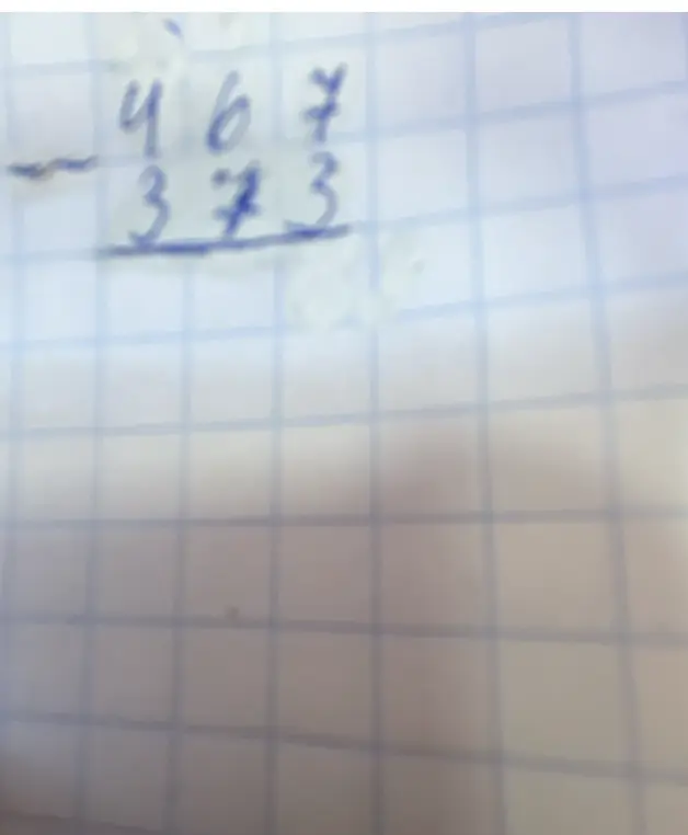 Выполни вычитание 467 - 373 столбиком