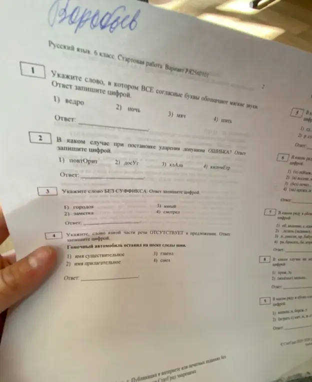 Укажи слово, в котором ВСЕ согласные буквы обозначают мягкие звуки.