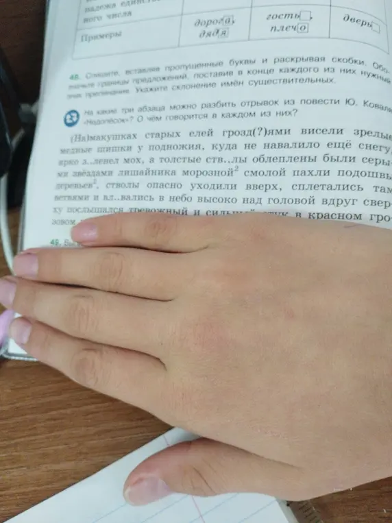Предложи разбить отрывок из повести Ю. Коваля «Недопесок» на три абзаца и объяснить, о чём говорится в каждом из них