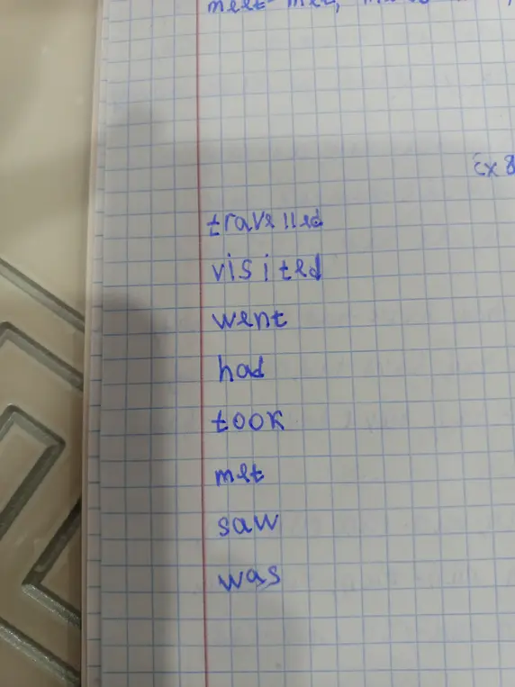переведи на русский слова travelled, visited, went, had, took, met, saw, was