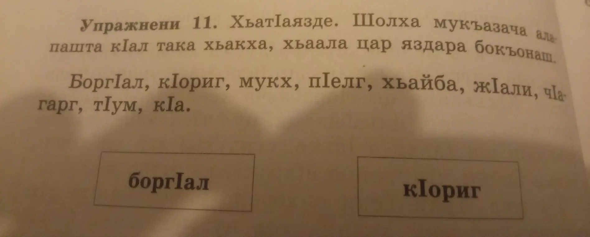 Определи слова на картинке