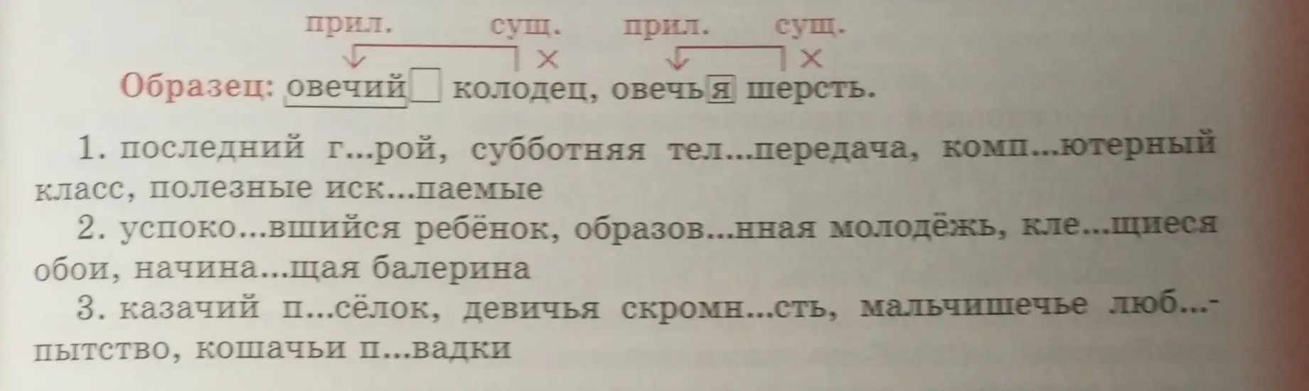 Ты просишь меня вставить пропущенные буквы в упражнении 53 на странице 46