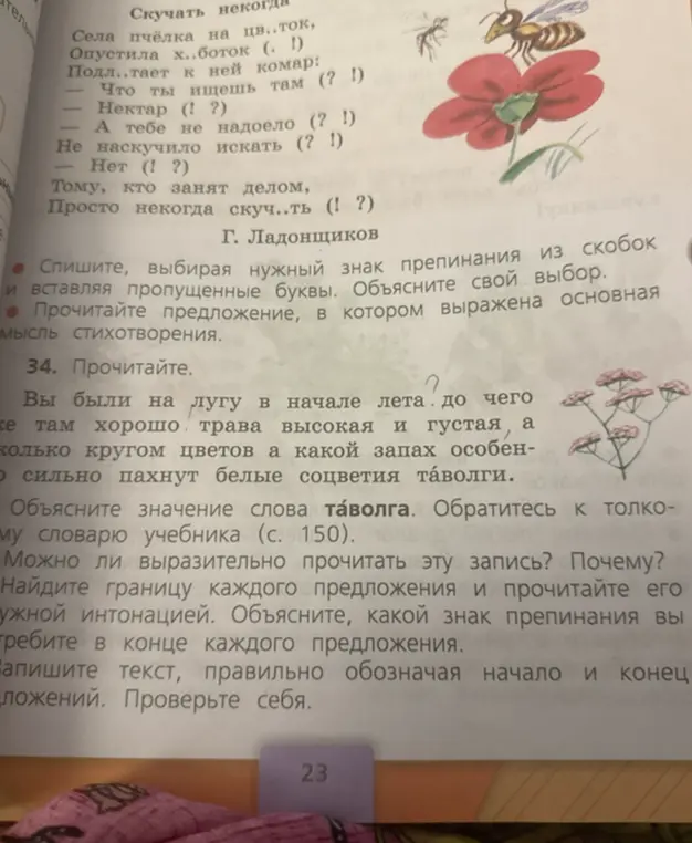 Можешь ли ты помочь мне с упражнениями по русскому языку? Нужно списать текст, выбирая нужный знак препинания из скобок и вставляя пропущенные буквы.