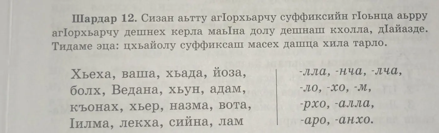 Помоги составить новые слова из данных, используя суффиксы