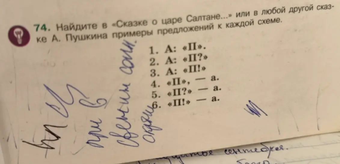 Ты просишь найти в «Сказке о царе Салтане…» примеры предложений к каждой схеме.