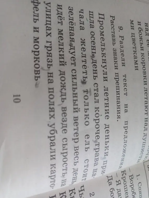 Помоги расставить знаки препинания в тексте.