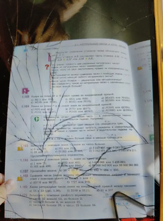 Ты можешь определить, какая из точек M(1) или N(0) лежит правее на координатной прямой?