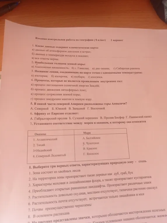 Какие данные содержит климатическая карта?